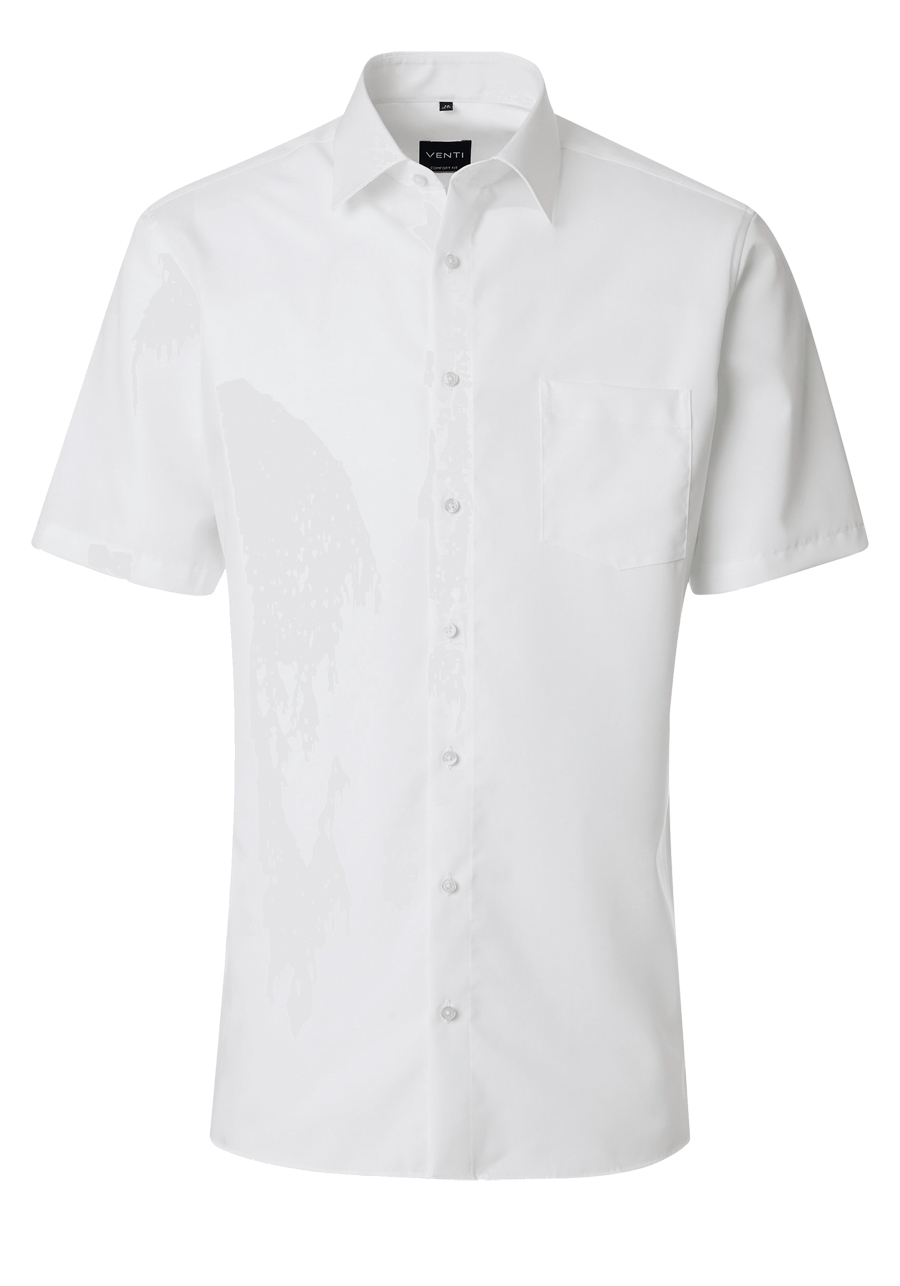 Produktbild f�r 'VENTI Comfort Fit Hemd Halbarm Basic Kent Popeline creme'