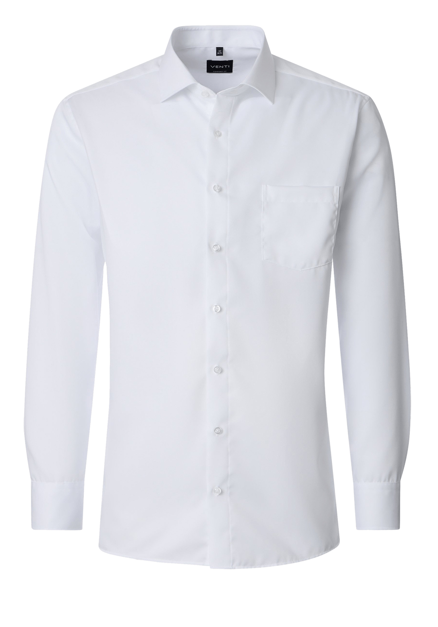 Produktbild f�r 'VENTI Comfort Fit Hemd super langer Arm Basic Kent Kragen Twill wei�'