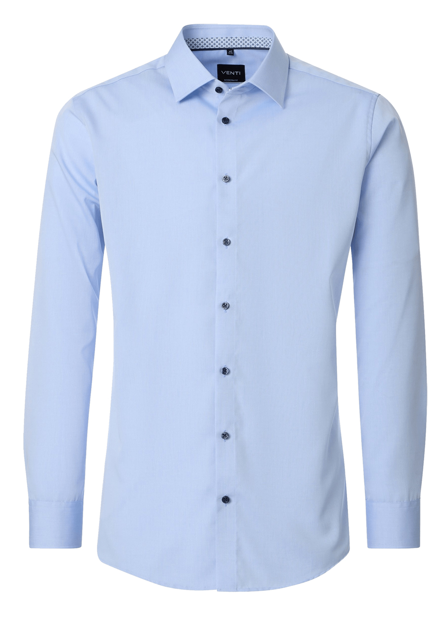 Produktbild f�r 'VENTI Comfort Fit Hemd super langer Arm New Kent Kragen Popeline hellblau'