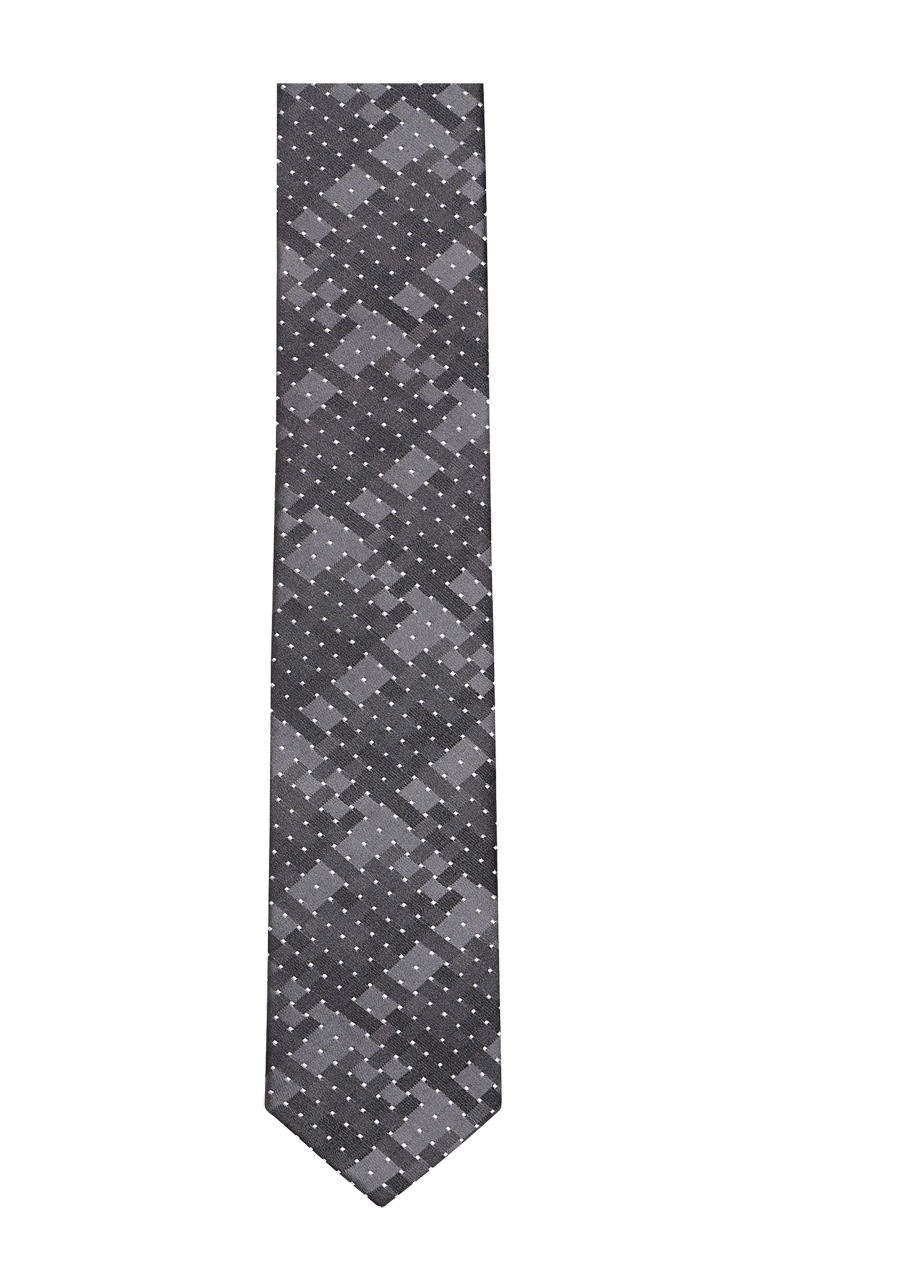 Produktbild f�r 'VENTI Krawatte 6 cm breit Seide Muster anthrazit'