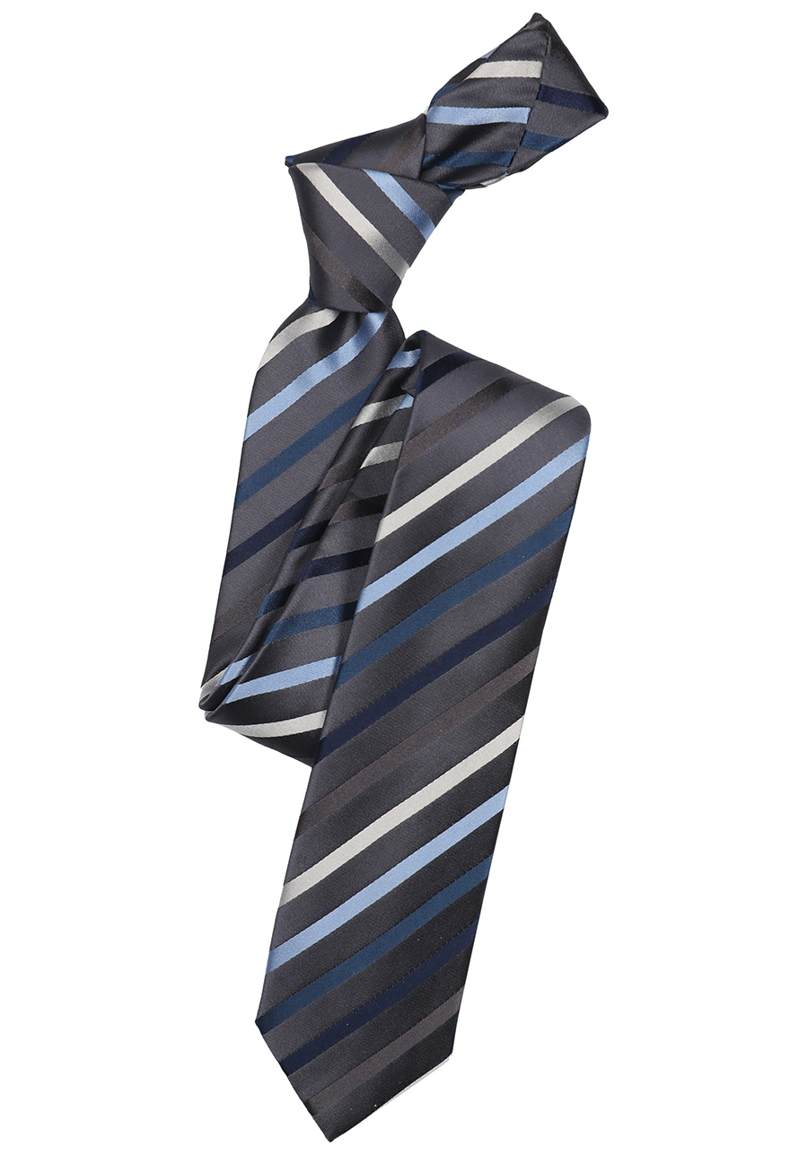 VENTI Krawatte 6 cm blau breit Streifen