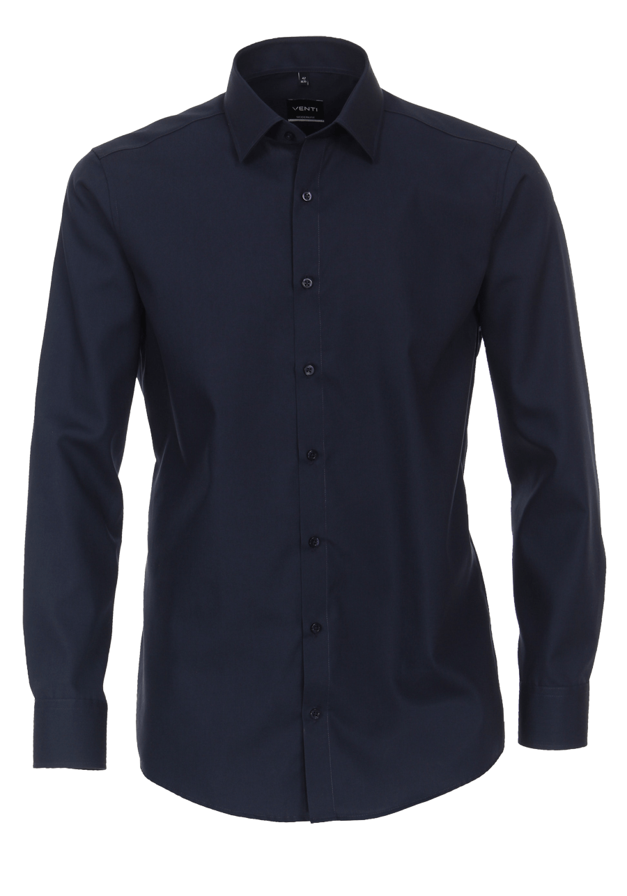 Produktbild f�r 'VENTI Modern Fit Hemd Basic Kent Langarm Popeline dunkelblau'