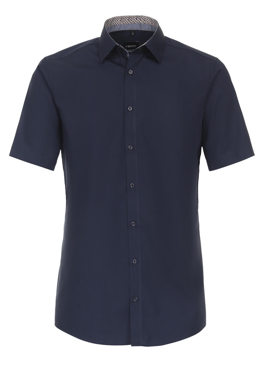 Produktbild fr 'VENTI Modern Fit Hemd Halbarm Haifischkragen nachtblau'