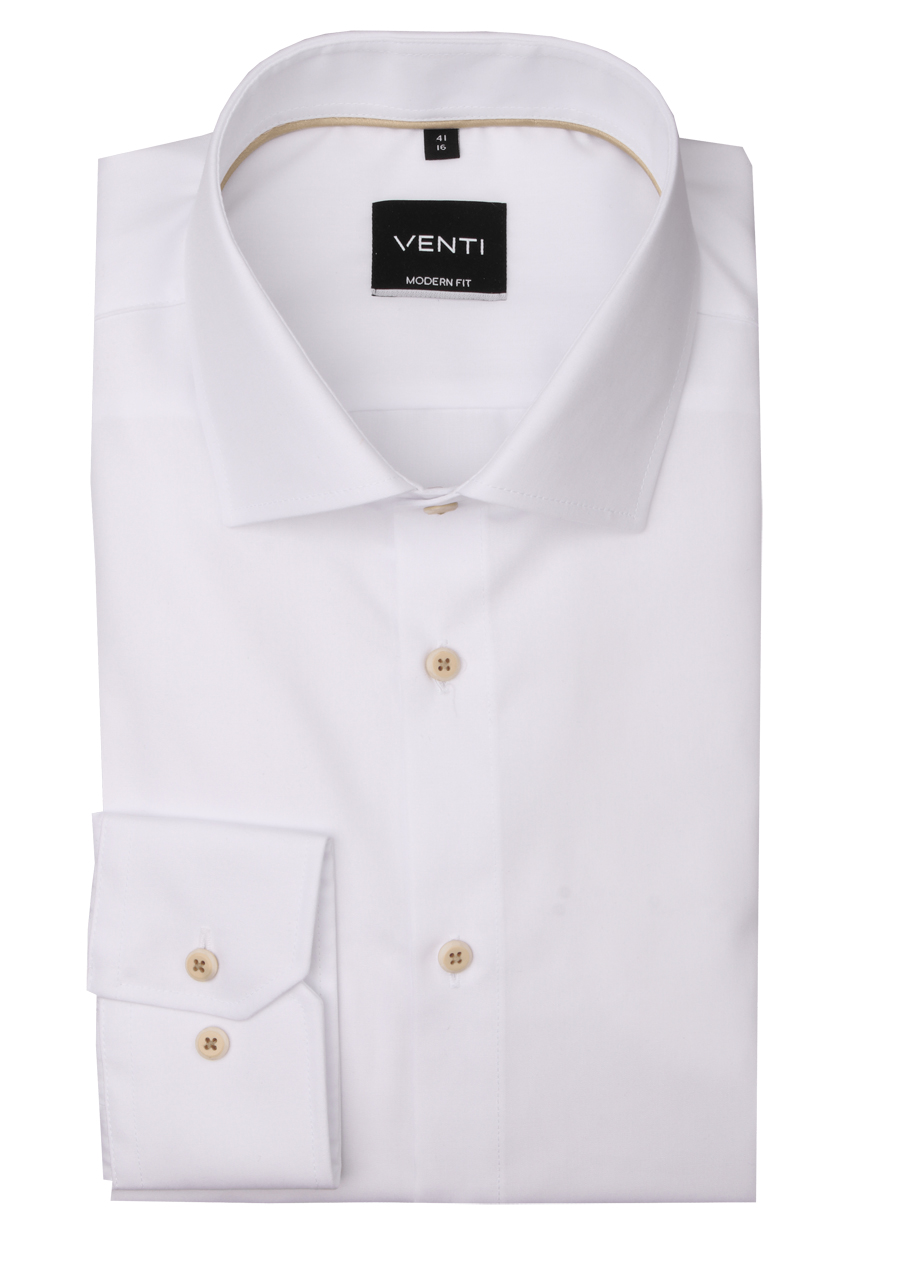 Produktbild fr 'VENTI Modern Fit Hemd Langarm New Kent Kragen Popeline wei'