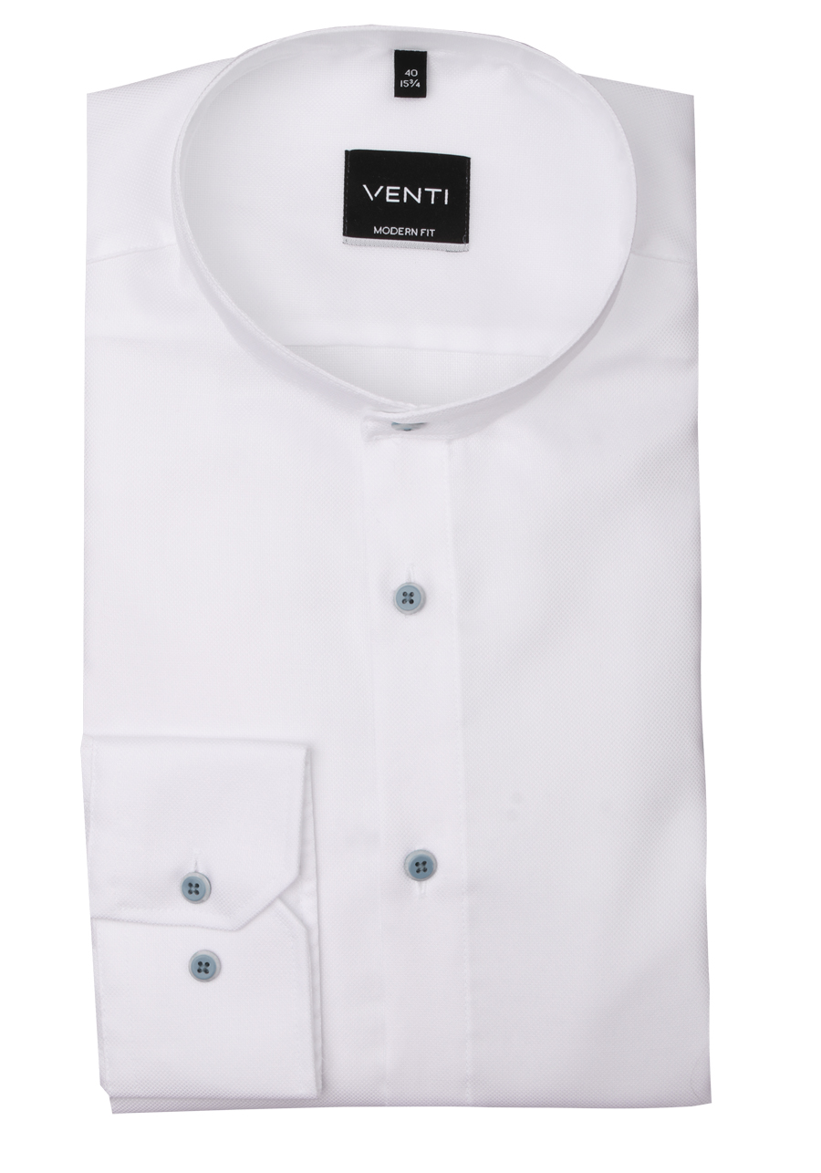 Produktbild fr 'VENTI Modern Fit Hemd Langarm Stehkragen Fil a Fil wei'