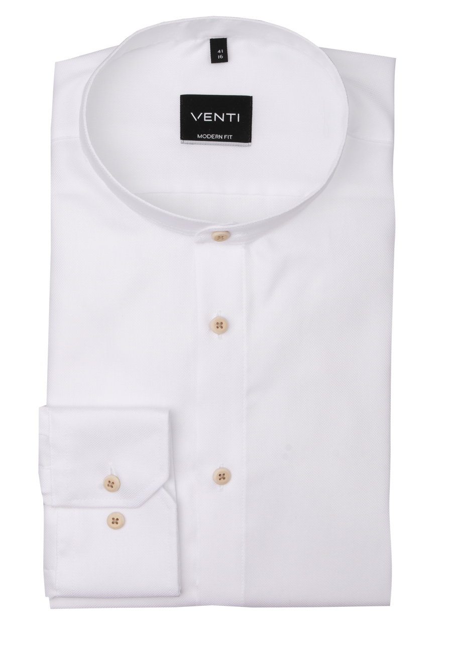 Produktbild fr 'VENTI Modern Fit Hemd Langarm Stehkragen Fil a Fil wei'