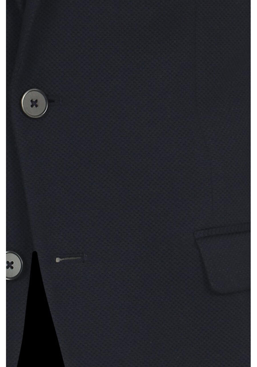 Produktbild fr 'VENTI Sakko Langarm Reverskragen Jersey Struktur navy'