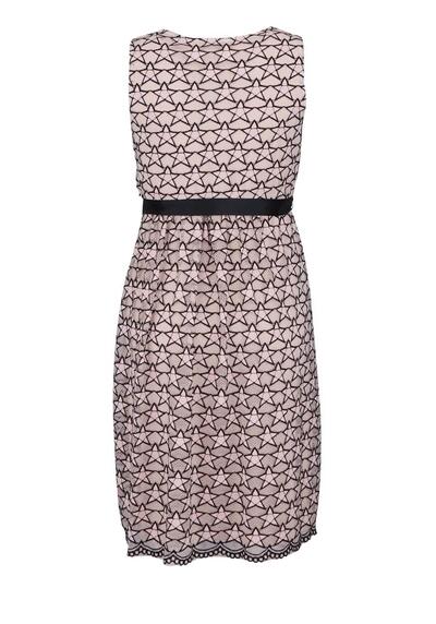 Produktbild fr 'ANA ALCAZAR rmelloses Kleid Rundhals Hkelspitze Muster rosa/schwarz'