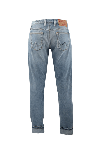 ALBERTO Tapered Fit Fit Jeans SLIPE Japan Denim hellblau