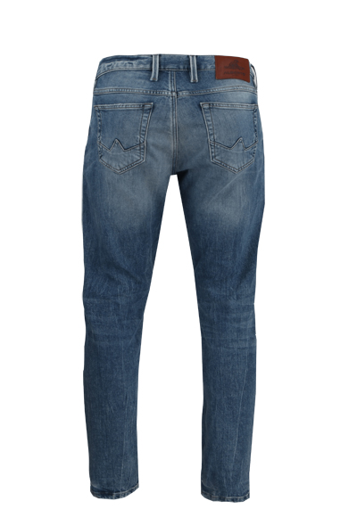 ALBERTO Tapered Fit Jeans SLIPE Used mittelblau