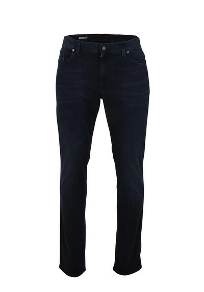 ALBERTO Regular Fit Jeans 5-Pocket Reiverschluss nachtblau