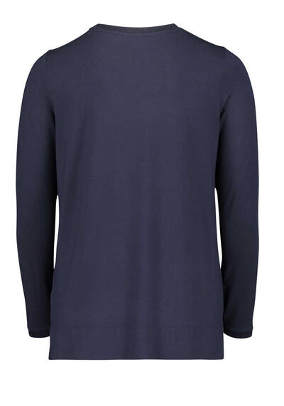 Produktbild fr 'BETTY BARCLAY Shirt Langarm Rundhals Lurex navy'