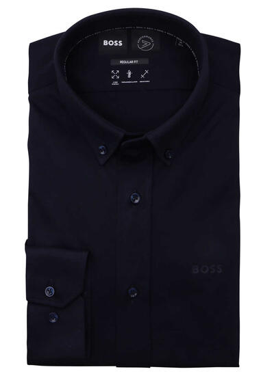 Produktbild für 'BOSS Regular Fit Hemd P-JOE-BD-C1-222 Langarm Button Down Kragen navy'