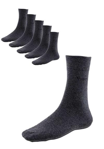 Produktbild für 'BUGATTI Herrensocken Baumwollmischung 6er Pack grau'