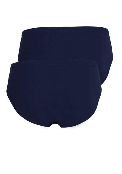 Produktbild fr 'BUGATTI Slip gesumter Gummibund Stretch Doppelpack dunkelblau'