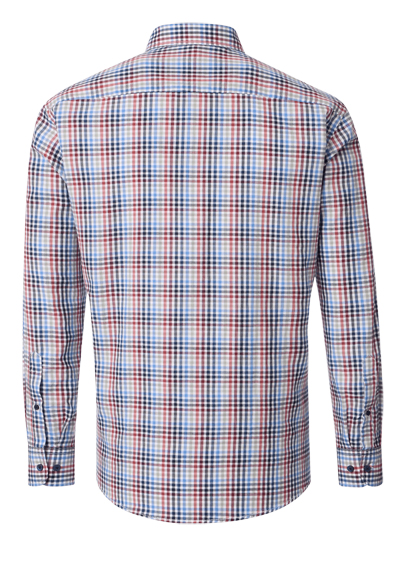 Produktbild fr 'CASAMODA Casual Fit Hemd Langarm New Kent Kragen Karo blau'