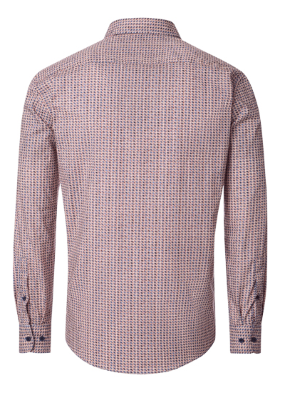 Produktbild fr 'CASAMODA Casual Fit Hemd Langarm Button Down Kragen Muster blau'