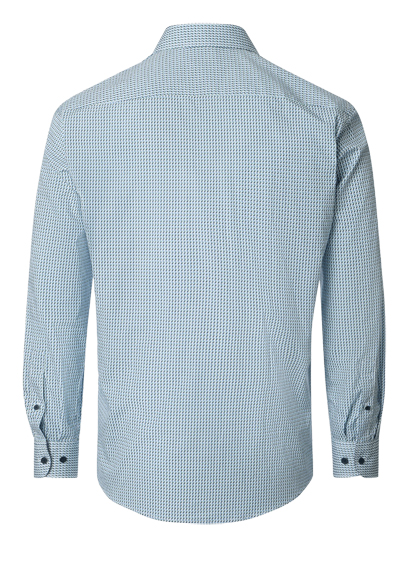 Produktbild f�r 'CASAMODA Casual Fit Hemd super langer Arm Button Down Kragen Muster blau'