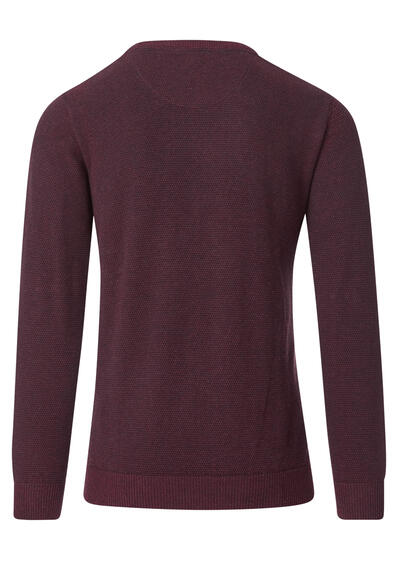 Produktbild fr 'CASAMODA Pullover Langarm Rundhals Strick weinrot'