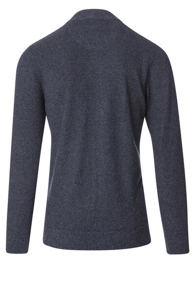 Produktbild fr 'CASAMODA Strickjacke Langarm Reiverschluss Baumwolle nachtblau'