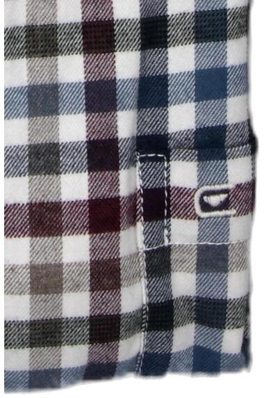 Produktbild fr 'CASAMODA Casual Fit Hemd Langarm Button Down Kragen Karo dunkelblau'