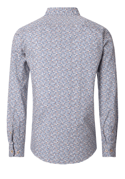 Produktbild f�r 'CASAMODA Casual Fit Hemd super langer Arm Button Down Kragen Muster wei�'