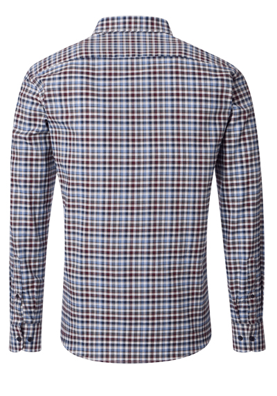 Produktbild f�r 'CASAMODA Casual Fit Hemd super langer Arm Button Down Kragen Karo blau'