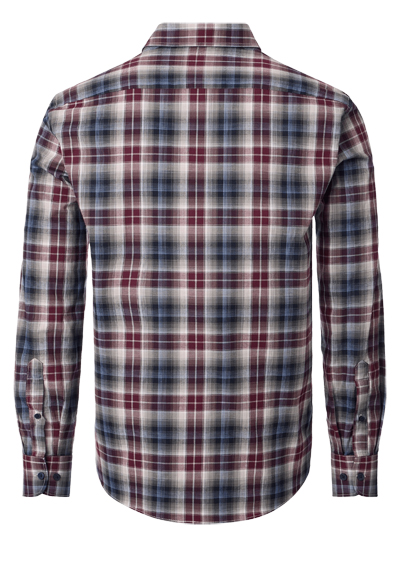 Produktbild f�r 'CASAMODA Casual Fit Hemd Langarm New Kent Kragen Karo blau'