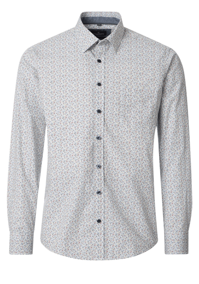 Produktbild f�r 'CASAMODA Casual Fit Hemd Langarm New Kent Kragen Muster rot'