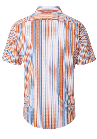 Produktbild fr 'CASAMODA Casual Fit Hemd Halbarm New Kent Kragen Streifen blau'