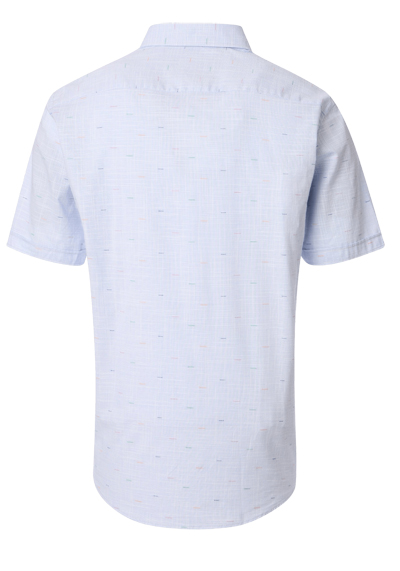 Produktbild f�r 'CASAMODA Casual Fit Hemd Halbarm Button Down Kragen Struktur blau'