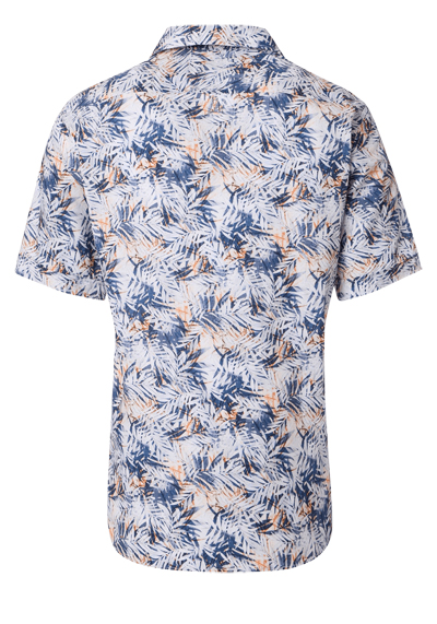 Produktbild f�r 'CASAMODA Casual Fit Hemd Halbarm Reverskragen Muster blau'