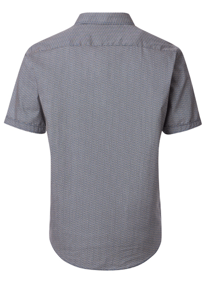 Produktbild fr 'CASAMODA Casual Fit Hemd Halbarm New Kent Kragen Muster orange'