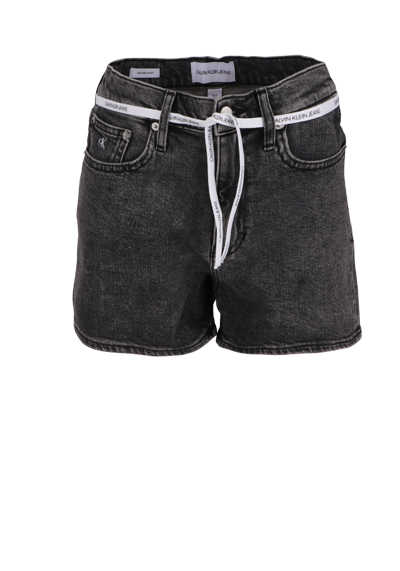 CALVIN KLEIN JEANS Shorts Button-Zipp-Verschluss 5-Pocket dunkelgrau
