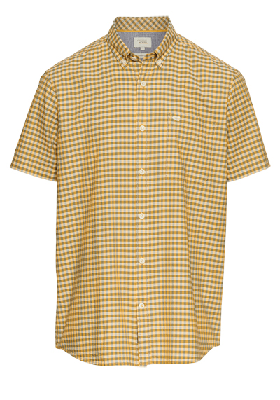 Produktbild für 'CAMEL ACTIVE Hemd Halbarm Button Down Kragen Karo gelb'