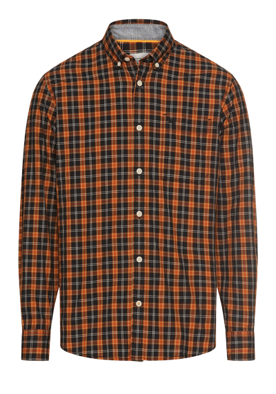 Produktbild f&uuml;r 'CAMEL ACTIVE Hemd Langarm Button Down Kragen Karo blau'