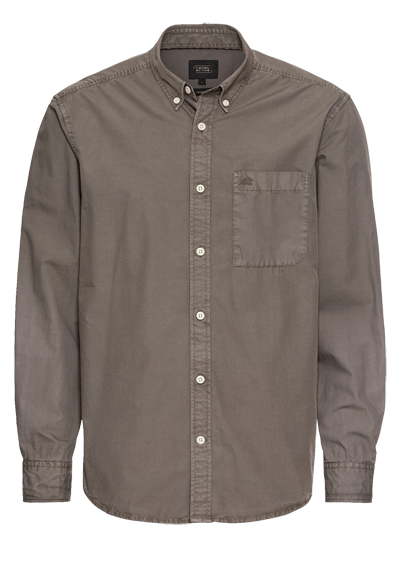 Produktbild für 'CAMEL ACTIVE Hemd Langarm Button Down Kragen anthrazit'