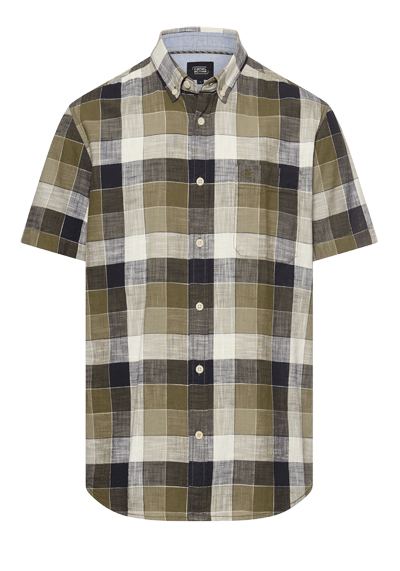 Produktbild f&uuml;r 'CAMEL ACTIVE Performance Hemd Halbarm Button Down Kragen Karo gr�n'