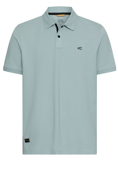 Produktbild f&uuml;r 'CAMEL ACTIVE Performance Polo Halbarm gekn�pfter Polokragen Pique hellblau'
