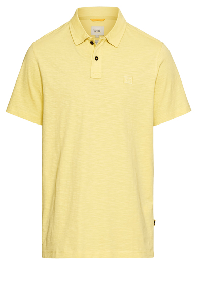 Produktbild für 'CAMEL ACTIVE Poloshirt Halbarm geknpfter Polokragen Jersey gelb'