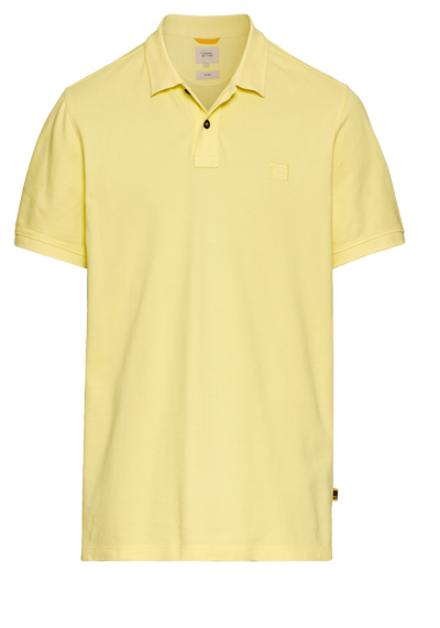 Produktbild für 'CAMEL ACTIVE Poloshirt Halbarm geknpfter Polokragen Pique gelb'