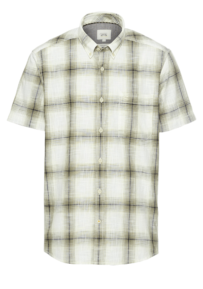 Produktbild für 'CAMEL ACTIVE Regular Fit Hemd Halbarm Button Down Kragen Karo grn'