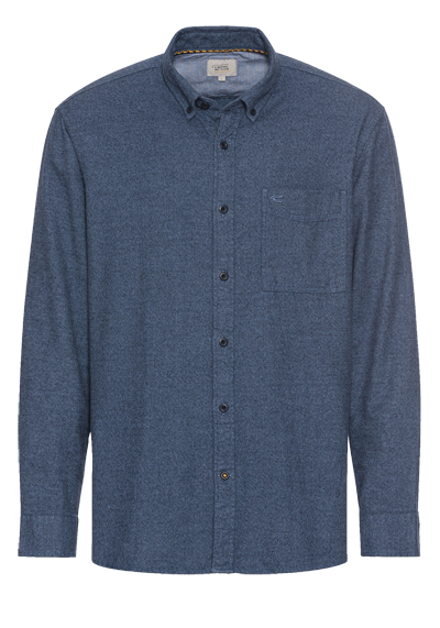 Produktbild für 'CAMEL ACTIVE Regular Fit Hemd Langarm Button Down Kragen Flanell rauchblau'