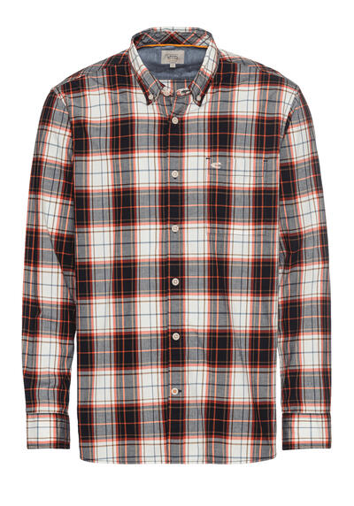 Produktbild für 'CAMEL ACTIVE Regular Fit Hemd Langarm Button Down Kragen Karo rot'