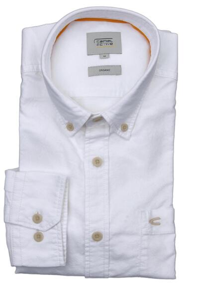 Produktbild für 'CAMEL ACTIVE Regular Fit Hemd Langarm Button Down Kragen wei'
