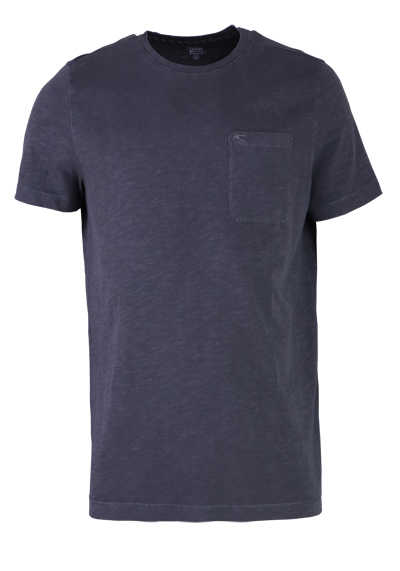 CAMEL ACTIVE T-Shirt Halbarm Rundhals Logo-Stick Brusttasche anthrazit preisreduziert
