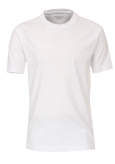 CASAMODA T-Shirt mit Rundhals reine Baumwolle wei�