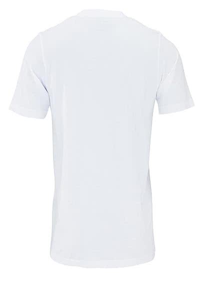 CASAMODA T-Shirt mit Rundhals reine Baumwolle wei