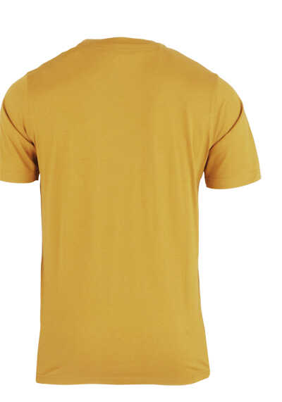 CASAMODA T-Shirt mit Rundhals reine Baumwolle gelb