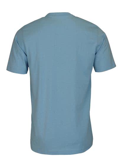 CASAMODA T-Shirt mit Rundhals reine Baumwolle hellblau